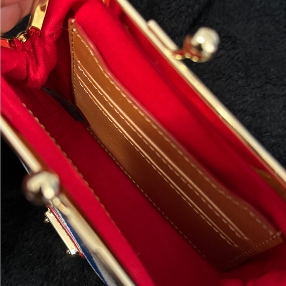 Dooney & Bourke Blue and White Striped Coin Purse - Picture 7 of 14